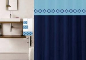 Bathroom Rug towel Set 18 Piece Bath Rug Set Navy Blue Geometric Desin Print Bathroom Rugs Shower Curtain Rings and towels Sets Jane Navy Walmart