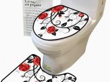 Bathroom Rugs and toilet Covers Bathroom Rug toilet Sets Swirl Branch Ros Garden Gothic