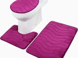 Bathroom Rugs and toilet Lid Covers 3pc Bathroom Set Marble Rug Contour Mat toilet Lid Cover