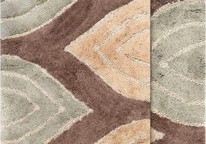 Bathroom Rugs Set Amazon Chesapeake Davenport 2 Pc Tan Bath Rug Set 21"x34" & 24"x 40"