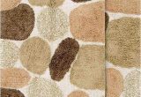 Bathroom Rugs Set Amazon Chesapeake Pebbles 2pc Khaki Bath Rug Set 21"x34" & 24"x40"