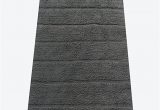 Bathroom Rugs with Non Skid Backing Chardin Home New Cordural solid Bath Runner with Latex Spray Non Skid Backing 24" W X 60 L Dark Gray