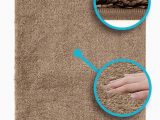 Bathroom Rugs with Non Skid Backing Luxe Rug Luxuriously Plush Microfiber Bathroom Rugs Non Slip Backing 19 5 X 31 5 In