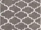 Bathroom Rugs with Non Skid Backing Saffron Fabs 2 Piece Bath Rug Set soft Cotton Size 24×17 Inch and 34×21 Inch Latex Spray Non Skid Backing Grey White Geometric Pattern 190