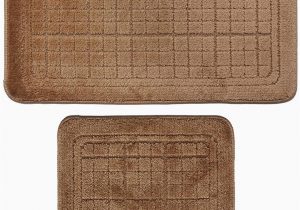 Bathroom Rugs without Latex Backing Waroom Home Bathroom Mats Set 2 Piece Extra soft Latex Backing Non Slip Bathroom Rug Mat Adds Safety and fort to Any Bathroom Beige