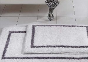 Bathroom Throw Rug Sets Allure 2 Pack Reversible Contrast Stripe Bath Mat Set