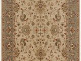 Bazaar Piper Snow area Rug 8 8" X 12 area Rug Beige Candy Apple Red Persian Pattern Traditional Classic