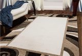 Bazaar Wavy Border area Rug Bazaar Wavy Border Cream Brown 5 Ft X 7 Ft Indoor area