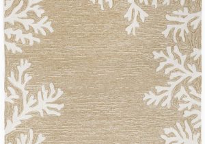 Beach Cottage Style area Rugs Coral Bordered Beige area Rug