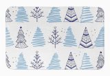 Bed Bath and Beyond Christmas Rugs Designs Direct Christmas Tree Doodle 34″ X 21″ Bath Mat In Blue …