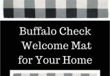 Bed Bath and Beyond Entry Rugs Say Wel E In Style with This Buffalo Check Wel E Mat for