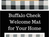 Bed Bath and Beyond Entry Rugs Say Wel E In Style with This Buffalo Check Wel E Mat for