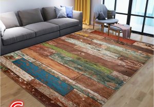 Bedroom area Rugs for Hardwood Floors Retro Wood Grain Living Room Carpet Home Hallway Floor Rug