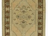 Beige and Brown area Rugs Beige Brown All Wool Hand Knotted Vintage area Rug 3 5" X 6 6" 41 In X 78 In