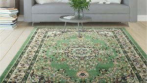 Beige and Green area Rugs 8×10 Antep Rugs oriental 8×10 Traditional Medallion Indoor area Rug Siesta (green Beige, 7’10” X 10′)