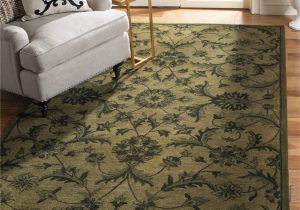 Beige and Green area Rugs 8×10 Safavieh Antiquity tousher 8 X 10 Wool Olive/green Indoor Floral/botanical Vintage area Rug