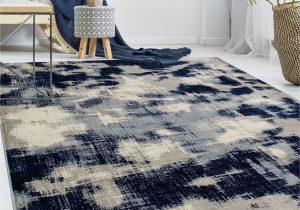 Beige and Navy area Rugs Kelson Abstract area Rug In Navy/beige