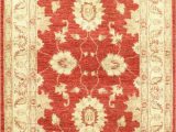 Beige and Rust area Rug Farahan Hand Knotted Wool Cream Rust area Rug