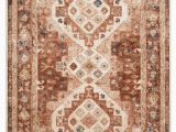 Beige and Rust area Rug Jamieson Medallion Rust Beige area Rug