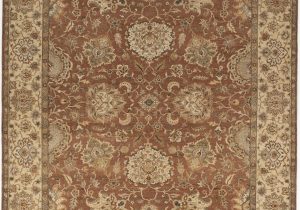 Beige and Rust area Rug Strahan Luxury Hand Knotted Wool Beige Rust area Rug