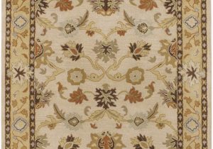 Beige and Tan area Rugs Keefer Floral Handmade Tufted Wool Beige Tan area Rug