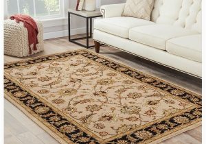 Beige area Rug with Black Border Juniper Home Traditional Accent Wool area Rug Overstock.com