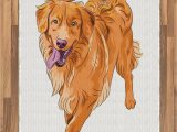 Best area Rug Material for Dogs Amazon Ambesonne Golden Retriever area Rug Playful Dog