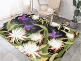Best area Rugs for Allergy Sufferers Rugmrz Carpet Room Rug, Green Leaf, Floral Pattern, Fresh Rug, soft and Non-slip Rug, Outdoor Rug, for Allergy Sufferers, Green, 160 X 230 Cm