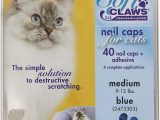 Best area Rugs for Cats with Claws soft Claws Feline Cat Nail Caps Take Home Kit Medium Blue