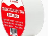 Best Carpet Tape for area Rugs Carpet Tape Heavy Duty Double Sided Rug Tape for Outdoor Rugs Hardwood Floors and Stair 2 Inches X 30 Yards