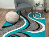 Better Homes and Gardens 5×7 area Rugs Elite Collection Teal Grey Black Modern Swirl area Rug soft New Rug 8×11 5×7
