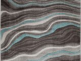 Better Homes and Gardens area Rug Waves Better Homes & Gardens Gray & Aqua Waves area Rug Multiple Sizes Walmart