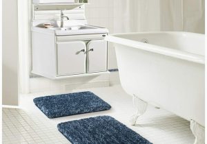 Better Homes and Gardens Bath Rugs Walmart Better Homes & Gardens 2 Piece soft Cloud Bath Rug Set, 17x 24 & 20 X 30, Blue, Polyester