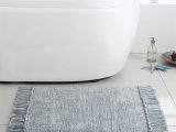 Better Homes and Gardens Cotton Bath Rug Better Homes & Gardens Cotton Fringe 20″ X 30″ Reversible Bath Rug, Silver