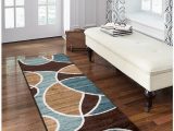 Better Homes and Gardens Iron Fleur area Rug or Runner Better Homes and Gardens Geo Wave Printed Nylon Rug 1 11" X 5 6" Runner Blue Brown