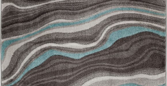 Better Homes and Gardens Waves area Rug Better Homes & Gardens Gray & Aqua Waves area Rug Multiple Sizes Walmart