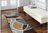 Better Homes Gardens Iron Fleur Indoor area Rug Better Homes and Gardens Geo Wave Printed Nylon Rug 1 11" X 5 6" Runner Blue Brown