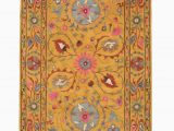 Better Homes Gardens Suzani Indoor area Rug Hand Tufted Wool Yellow Traditional Floral Suzani Rug Walmart