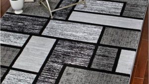 Black and Grey area Rugs 8×10 Rugs area Rugs Carpet Flooring area Rug Floor Decor Modern