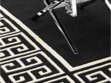 Black and Off White area Rugs Black & F White Rug