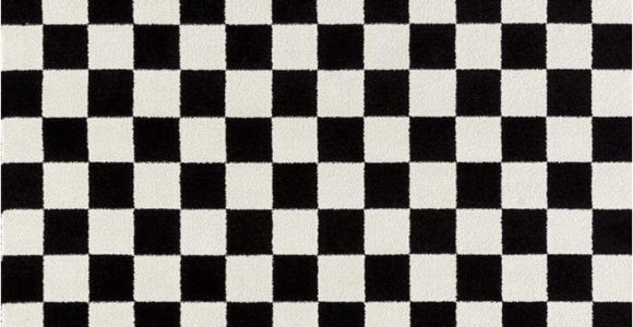 Black and White Checkered Bathroom Rug 1909 Checkered Black and White 5 X 7 area Rug Carpet