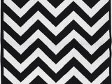 Black and White Chevron area Rug Garland Rug Chevron area Rug, 5 by 7-feet, Large, Black/white