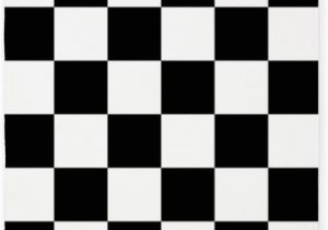 Black and White Plaid area Rug Cafepress Black and White Checkered Pattern 3 X5 Decorative area Rug Fabric Throw Rug