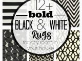 Black and White Round area Rugs where to Buy Bold Black and White Rugs for Any Room