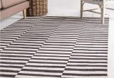 Black and White Striped area Rug 8×10 Unique Loom Williamsburg Collection Casual Striped Black area Rug 8 0 X 10 0