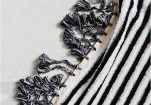 Black and White Striped Bath Rug B&w Stripe – Loom towels