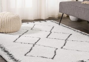 Black area Rug with White Border Jonathan Y Pluto 4 X 6 White/black Indoor Border Bohemian/eclectic …