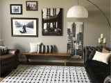 Black area Rugs for Living Room Rhodes Geometric Black Charcoal area Rug