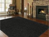 Black area Rugs for Living Room Shaggy Extra Black area Rug