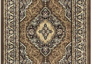 Black Brown and Beige area Rugs Princess Collection oriental Medallion area Rug 5 2" X 7 2" Black Brown